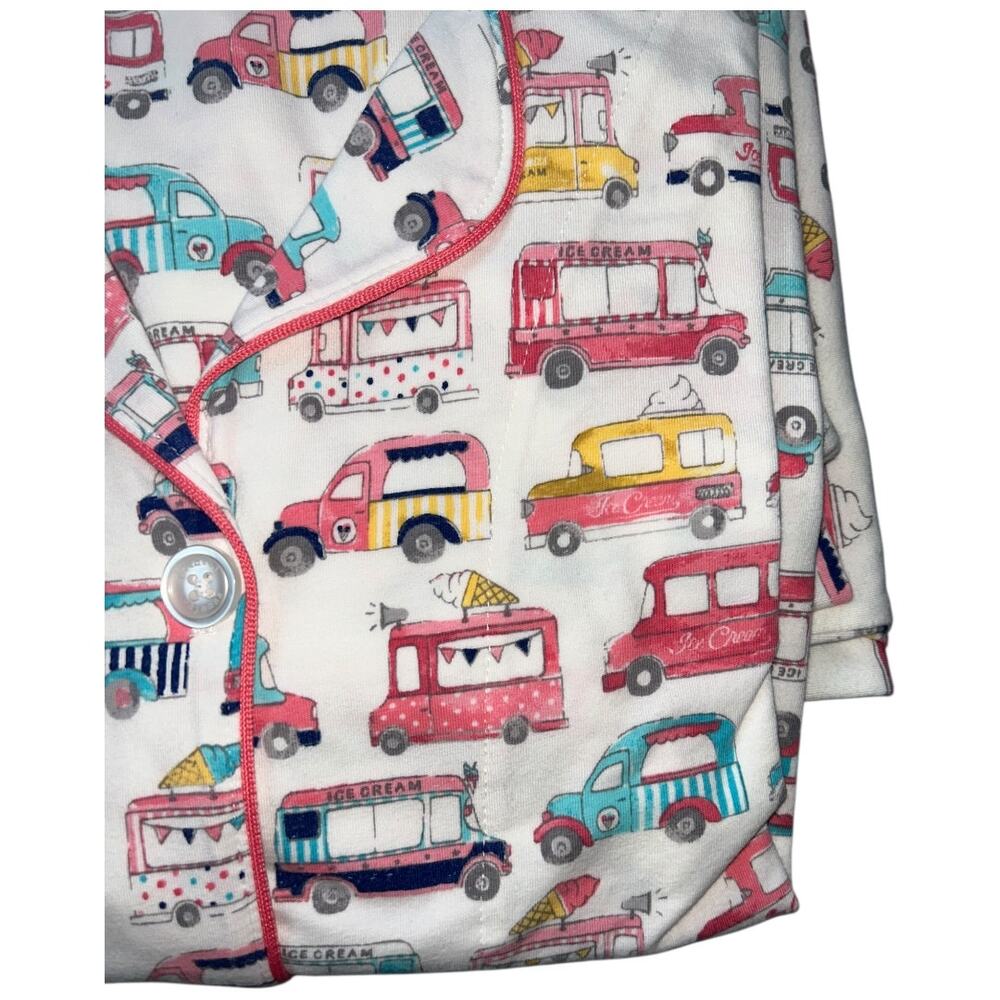 NWOT Bedhead Ice Cream Trucks Long Sleeve Stretch Cotton Pajama Set Pockets XL - Picture 4 of 8